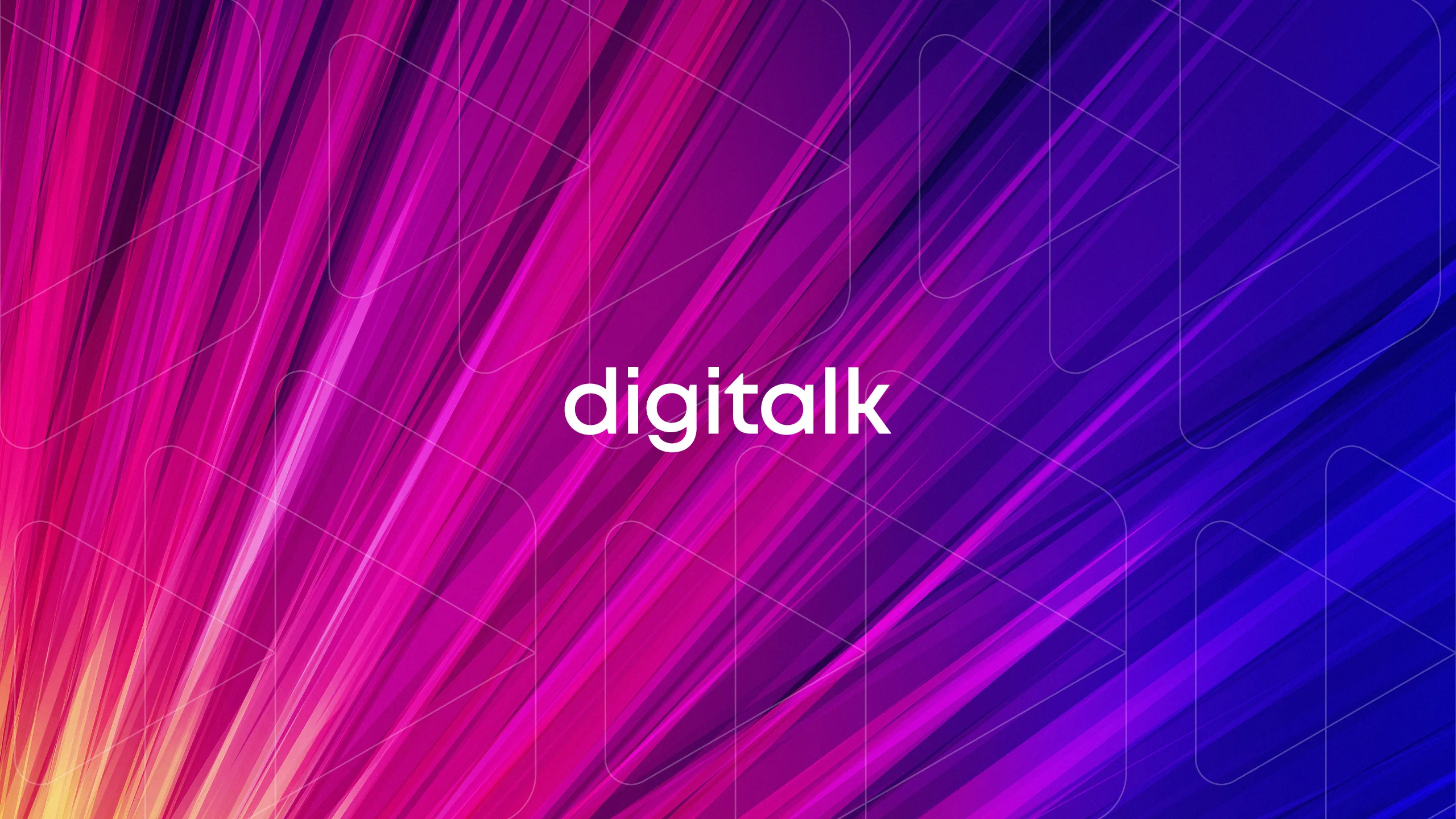 Digitalk YouTube cover with mark and wordmark