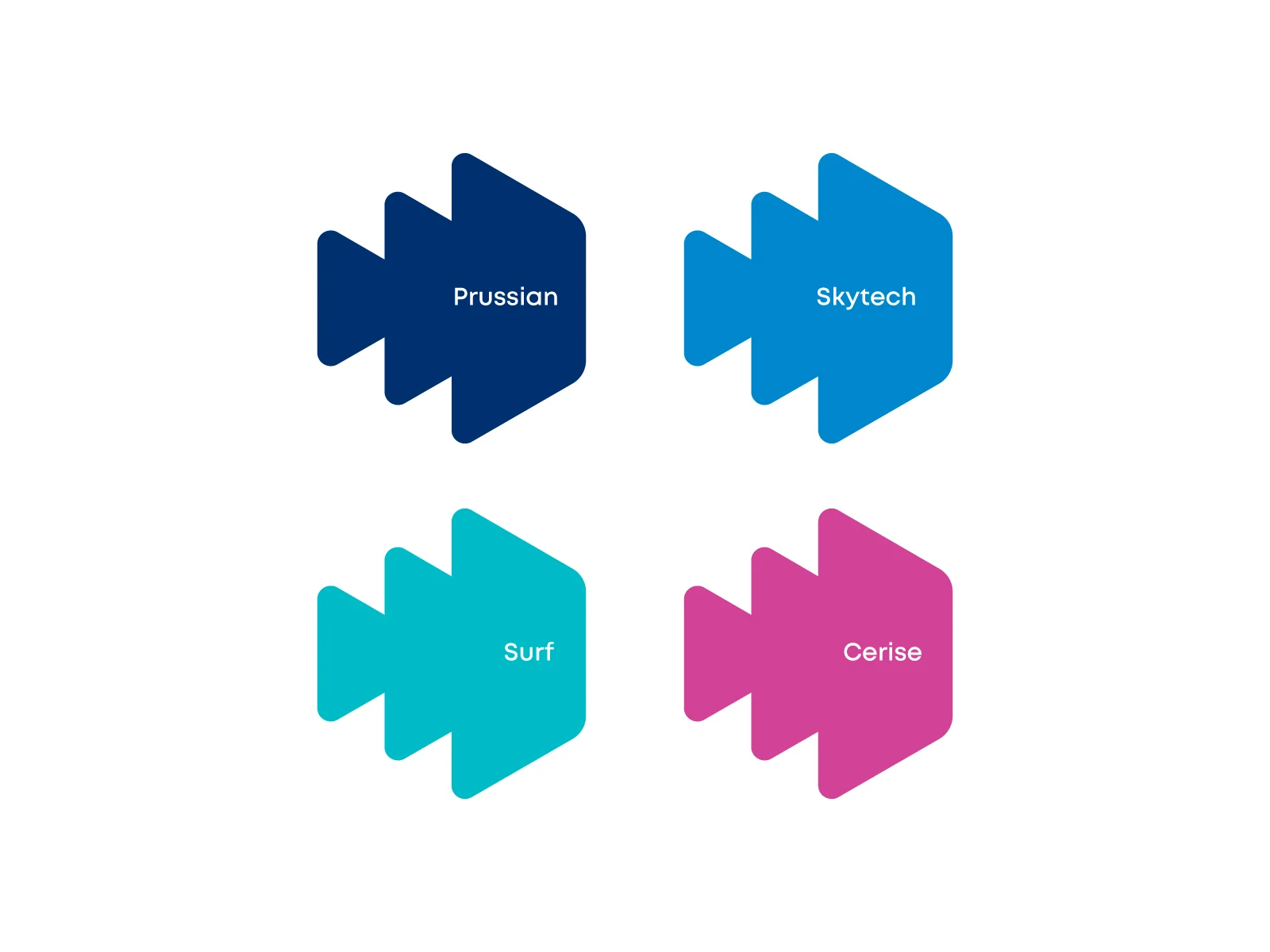 Digitalk primary color palette with values