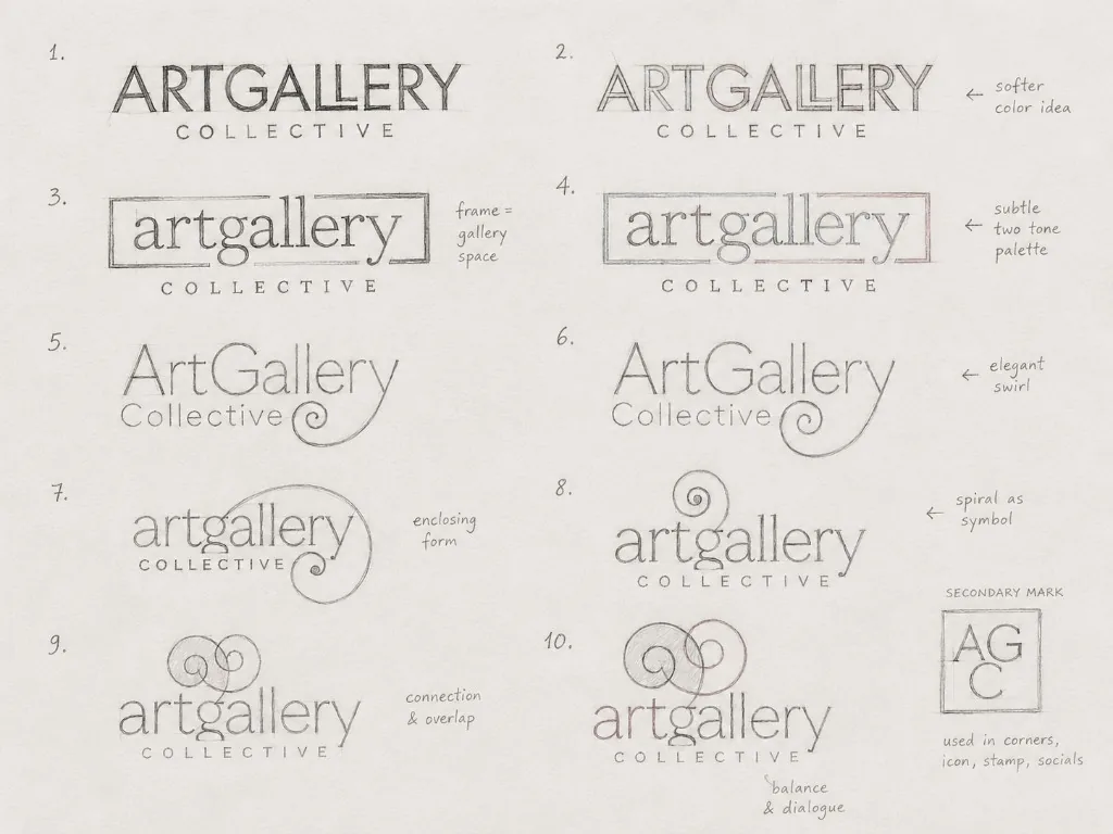 Art Gallery Collective: Logo exploration