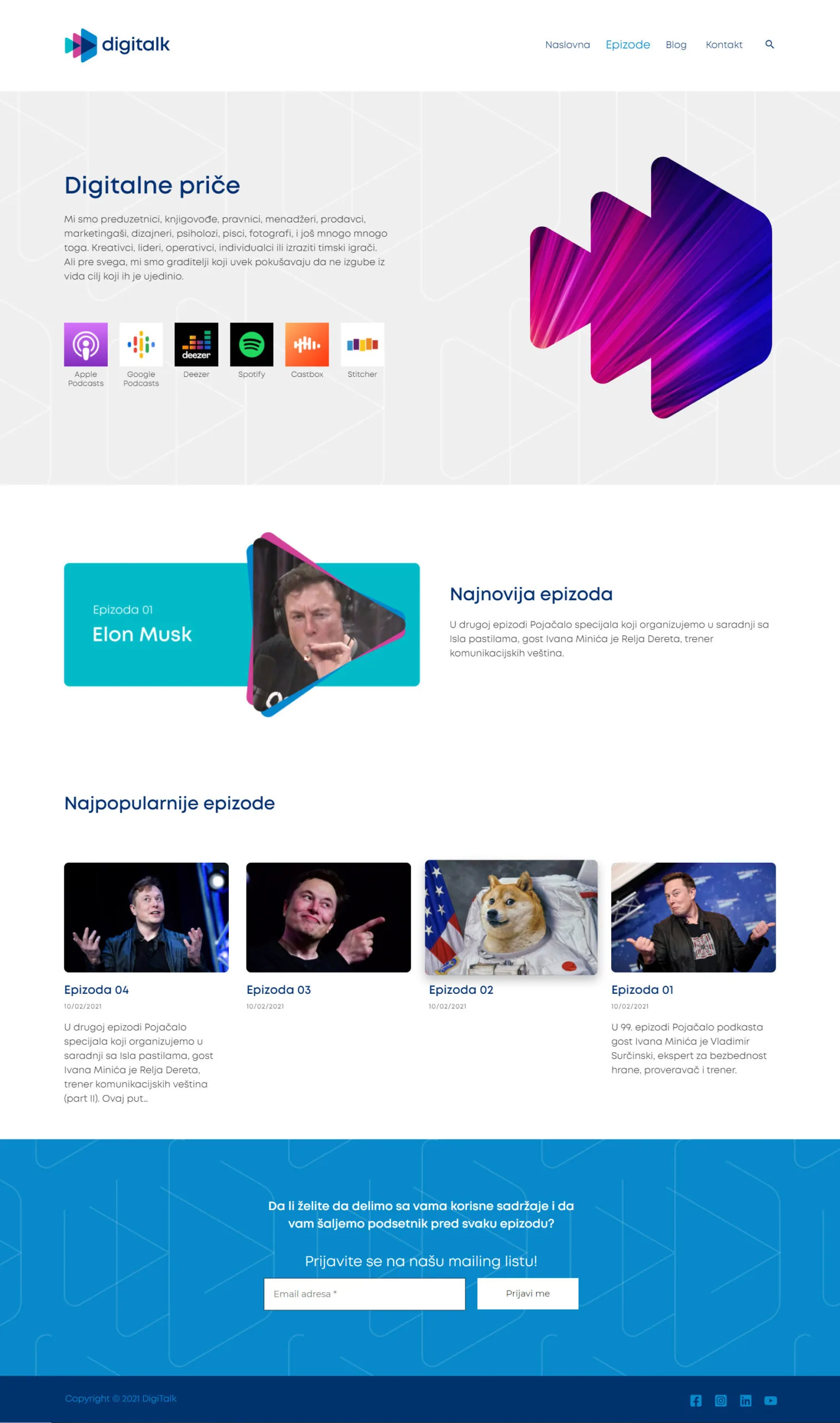 Digitalk website homepage