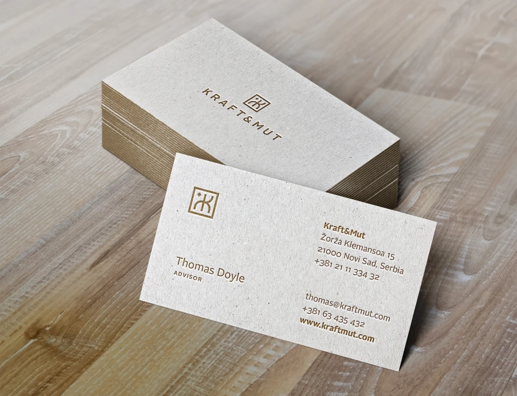 Kraft&Mut: Business cards