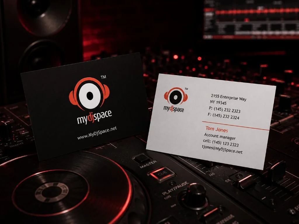 MyDjSpace: Business cards